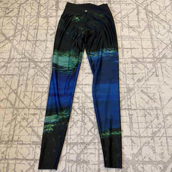 Waterlust Women's Fountain of Youth Leggings 50+UPF Multicolor Green Size Medium - Picture 6 of 10